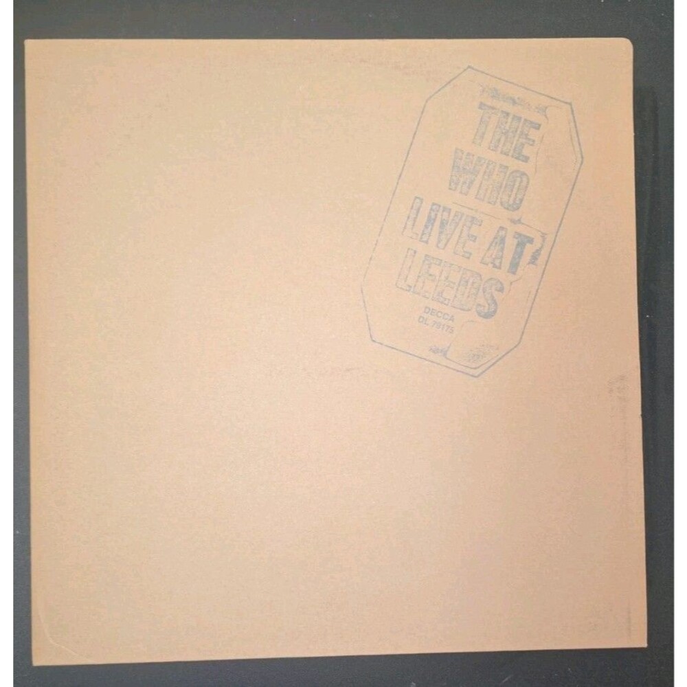 THE WHO - LIVE AT LEEDS LP DECCA CLASSIC ROCK cream the kinks beatles yardbirds
